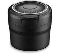 Cenicero de coche para Tesla Models ModelY Model3 ModelX | Cenicero de coche con tapa, cenicero sin humo para portavasos, contenedor ignífugo antiolores con apertura a presión