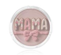Cenicero de cristal con diseño de lazo coqueto y palabra "Mama" (retazos) para cigarrillos. Estuche para ceniceros para la decoración del hogar y la oficina.