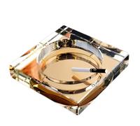 Cenicero de cristal para fumadores de puros, duradero y elegante para uso en interiores y exteriores