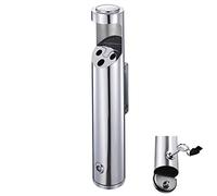 Cenicero de cubo de cigarrillos montado en la pared al aire libre Cenicero al aire libre Cenicero montado en la pared Cilindro Cerradura Columna Cenicero Colgante de pared Grande, puesto avanzado pa