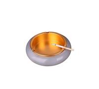 Cenicero de jade amarillo para sala de estar y oficina, diseño único de piedra natural, duradero y fácil de limpiar, elegante para decoración del hogar (jade morado (16 cm)