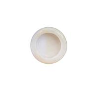 Cenicero de jade amarillo para sala de estar y oficina, diseño único de piedra natural, duradero y fácil de limpiar, elegante para decoración del hogar (blanco (13 cm)