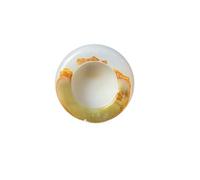 Cenicero de jade amarillo para sala de estar y oficina, diseño único de piedra natural, duradero y fácil de limpiar, elegante para decoración del hogar (jade verde multicolor (13 cm)