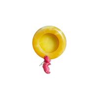 Cenicero de jade amarillo para sala de estar y oficina, diseño único de piedra natural, duradero y fácil de limpiar, elegante para decoración del hogar (amarillo (13 cm)