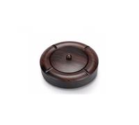 Cenicero de madera con tapa, resistente al viento, para uso en exteriores e interiores, cenicero decorativo para jardín, hogar, oficina, cocina, tamaño grande