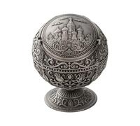 Cenicero de metal geométrico moderno, desmontable, resistente al viento, fácil de vaciar, decoración de escritorio al aire libre