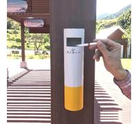 Cenicero de pared acero inoxidable, cenicero comercial for colillas cigarrillos, for exteriores, contenedor for puros