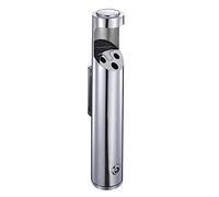 Cenicero de pared - Cenicero de cigarros de acero inoxidable, montado en la pared a prueba de herrumbre - Cenicero sin humo al aire libre, lata de colillas para exteriores, puesto avanzado para fuma