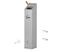 Cenicero de pared - Cenicero de cigarros de acero inoxidable, montado en la pared a prueba de herrumbre - Cenicero sin humo al aire libre, lata de colillas para exteriores, puesto avanzado para fuma