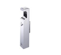 Cenicero de pared con cerradura para uso en exteriores, apto para el hogar, jardín y terraza; contenedor de acero inoxidable resistente al viento para bares, oficinas, restaurantes y cafeterías.