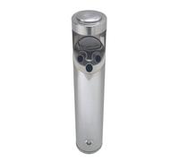 Cenicero de pared con cerradura para uso en exteriores, apto para el hogar, jardín y terraza; contenedor de acero inoxidable resistente al viento para bares, oficinas, restaurantes y cafeterías.