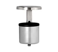 Cenicero de pared de seguridad con tejadillo, redondo 2,25 l, altura 285 mm