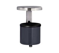Cenicero de pared de seguridad con tejadillo, redondo 2,25 l, altura 285 mm