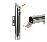 Cenicero de pared for exterior 2 l | cilíndrico acero inoxidable | Recipiente creativo for colillas puros for patios y jardines