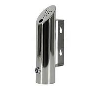 Cenicero de pared para exteriores, de acero inoxidable, resistente al agua, fácil de limpiar, cenicero público para centro comercial, vestíbulo de hotel, entrada de ascensor, KTV, 1,97 x 7,87 pul