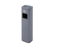 Cenicero de pie Área de Fumadores Columnas de Ceniza Vestíbulo Escalera Extintor Recogida Vertical de Colillas de Acero Inoxidable Contenedores de Basura Papelera de Cigarrillos al Aire Libre(Grey)