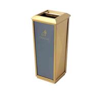 Cenicero de pie Basurero de Hotel con Columna de Cenizas, for vestíbulo, Vertical, de Acero Inoxidable, for Pasillo, Club, Exterior Papelera de Cigarrillos al Aire Libre(Gold)