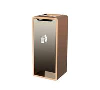Cenicero de pie Botes de Basura de Acero Inoxidable for hoteles, vestíbulos, ceniceros Cuadrados Verticales, pasillos, Clubes y Salones Especiales. Papelera de Cigarrillos al Aire Libre(Grey)