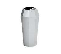 Cenicero de pie Cenicero Vestíbulo del Hotel Bote de Basura con elevación Vertical Comercial de Acero Inoxidable con Cilindro de Cigarrillo Lugar público Papelera de Cigarrillos al Aire Libre(Silver)