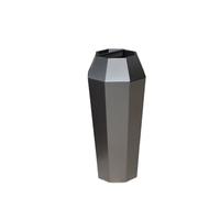 Cenicero de pie Cenicero Vestíbulo del Hotel Bote de Basura con elevación Vertical Comercial de Acero Inoxidable con Cilindro de Cigarrillo Lugar público Papelera de Cigarrillos al Aire Libre(Negro)