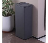 Cenicero de pie con tapa, base antideslizante, resistente al viento, cubo interior extraíble, contenedor para colillas de cigarrillos para uso al aire libre, para patio, oficina, hogar (gris)