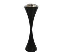 Cenicero de pie Contenedor de ceniza de cigarro de acero inoxidable for exteriores con tapa for patio, terraza, bar, restaurante, uso comercial en interiores y exteriores(Gloss Black)