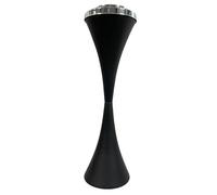 Cenicero de pie Contenedor de ceniza de cigarro de acero inoxidable for exteriores con tapa for patio, terraza, bar, restaurante, uso comercial en interiores y exteriores(Matte Black)