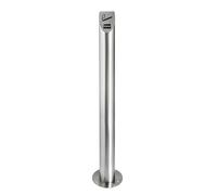 Cenicero de pie de acero inoxidable eurokraft pro, capacidad 3,8 l