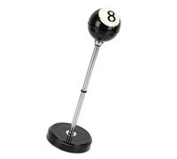 Relaxdays cenicero de pie regulable 37,5-70 cm, acero, color negro/plateado