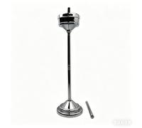 Cenicero de pie for exteriores con tapa, altura ajustable, cenicero de metal fácil de limpiar for patio, hogar y oficina(Silver)
