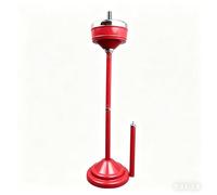 Cenicero de pie for exteriores con tapa, altura ajustable, cenicero de metal fácil de limpiar for patio, hogar y oficina(Red)