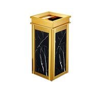 Cenicero De Pie Para Exterior Cenicero Bote de basura al aire libre Ascensor interior Corredor Cenicero Basura Cuadrado Basura Cuadrado (conjunto de dos piezas) Cenicero Para Patio Exterior(A)