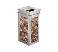 Cenicero De Pie Para Exterior Cenicero Bote de basura al aire libre Ascensor interior Corredor Cenicero Basura Cuadrado Basura Cuadrado (conjunto de dos piezas) Cenicero Para Patio Exterior(G)