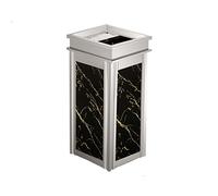 Cenicero De Pie Para Exterior Cenicero Bote de basura al aire libre Ascensor interior Corredor Cenicero Basura Cuadrado Basura Cuadrado (conjunto de dos piezas) Cenicero Para Patio Exterior(F)