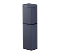 Cenicero de pie para exteriores, cenicero de acero inoxidable con tapa, gran capacidad, fácil de limpiar, para patio, oficina, hogar, restaurantes, jardín (gris)