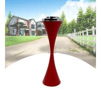 Cenicero De Pie Para Exteriores, Cenicero De Pie, Ceniceros Grande Para Manipulación De Colillas De Cigarrillos, Ceniceros Comercial De Acero Inoxidable Con Tapa(Red)