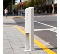 Cenicero de pie para exteriores, contenedor vertical de metal para eliminación de colillas de cigarrillos para jardines, porches y áreas comerciales