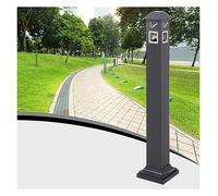 Cenicero de pie para Exteriores Receptáculo para Colillas Puesto para Fumadores para Uso en el Exterior de restaurantes, Bares y Tiendas de conveniencia(Black)