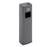 Cenicero de pie para exteriores, receptáculo vertical de eliminación de cigarrillos, colector público de colillas para oficina, restaurante, hotel
