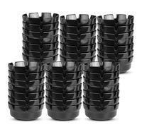 Cenicero de plástico negro para fumadores de cigarrillos, cenicero apilable de mesa con 8 ranuras de soporte, ceniceros para exteriores, interiores, hogar, patio, oficina, hotel, bar, restaurante