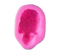 Cenicero de silicona con diseño de calavera para cabeza, maceta de resina, maceta de fundición para suculentas, maceta epoxi de silicona