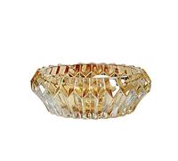 Cenicero de vidrio grande Inicio Tabla de café Oficina Decoración de escritorio sin cubierta Ashtray 7.08 pulgadas Regalo for fumadores Cenicero de cigarrillos(B)