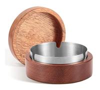 Cenicero Exterior, Cenicero con Tapa, Ceniceros Originales con Capa Interior de Acero Inoxidable, Cenicero Portatil para El Hogar/Jardín/Bar/Restaurante/Oficina/Hotel