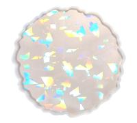 Cenicero hecho a mano con bandeja redonda de silicona para frutas y resina UV