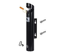 Cenicero independiente para exteriores, contenedor de cigarrillos montado en la pared, cenicero de aleación de aluminio, cenicero de patio de acero inoxidable con cerradura, contenedores de