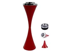 Cenicero moderno y resistente al viento para fumadores, cenicero de pie para uso al aire libre, con tapa y ceniceros altos, soporte para puros, cenicero para el patio (rojo)