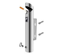 Cenicero montado en la pared al aire libre, cenicero de acero inoxidable cenicero de cenicero montado para lugares públicos para colabas de cigarrillos comerciales de gran capacidad al aire libre, c