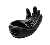 Cenicero multiusos, diseño de doble agujero semicerrado, resistente al viento y a prueba de cenizas, ideal para el hogar, sala de estar, mesa de café, decoración de oficina