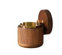 Cenicero para Coche Cenicero For El Hogar, Sala De Estar Con Tapa, Gran Oficina Retro Lujo Ligera Madera Maciza