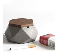 Cenicero Para La Decoración Exterior Apartamento Cemento Gris, Cemento Gris Ceniceros Ceniceros A Prueba De Viento Impermeable Para La Mesa De Hogar Al Aire Libre Bar KTV